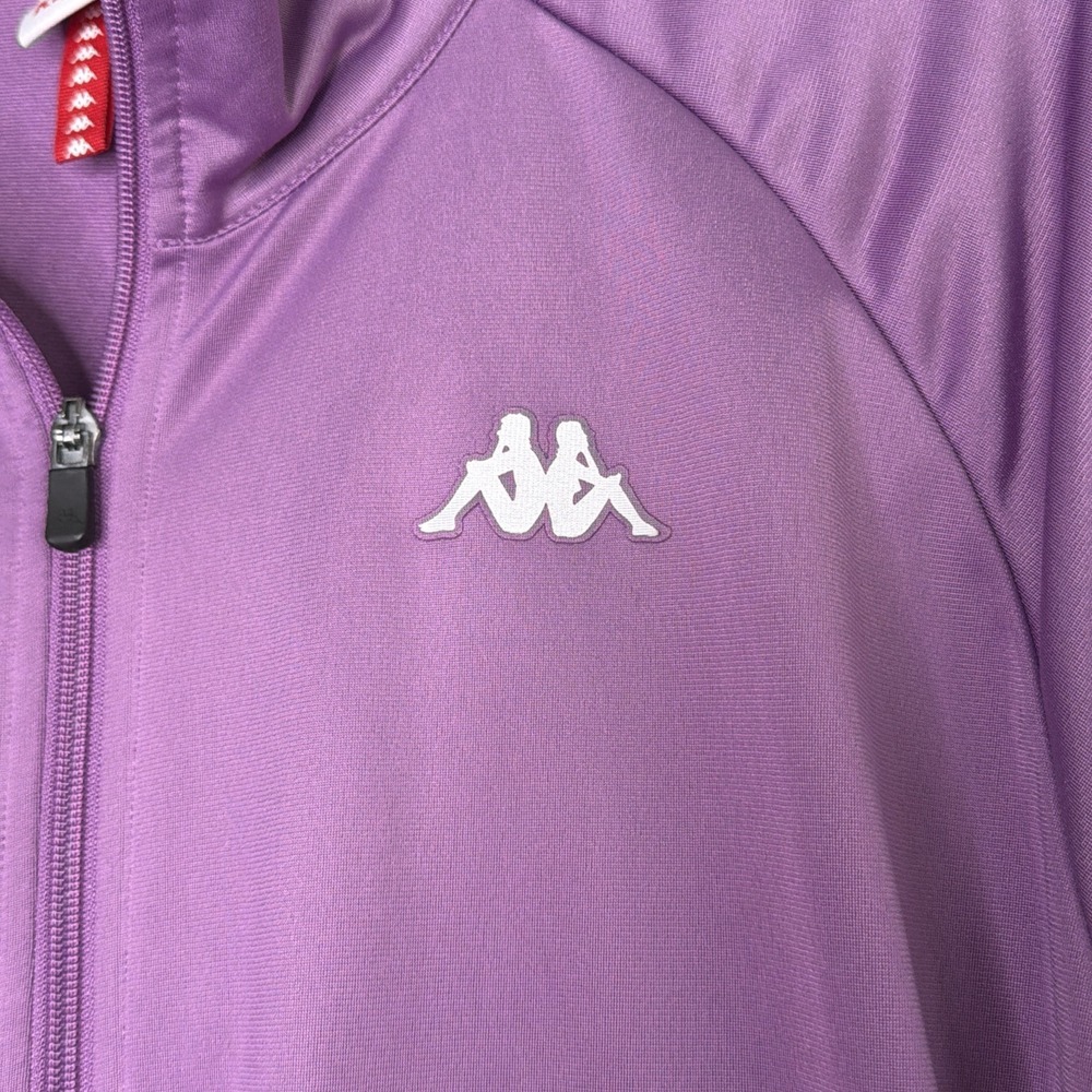 Kappa Track Anniston Jacket Men's XXL Purple Full Zip Up 90's Streetwear Logo - Picture 3 of 8